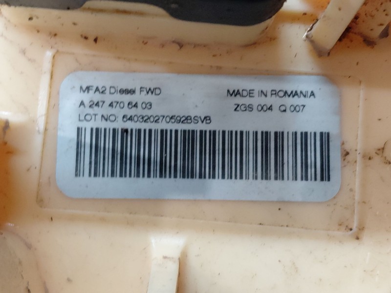 Recambio de aforador para mercedes-benz clase cla (w118) sedan referencia OEM IAM   
