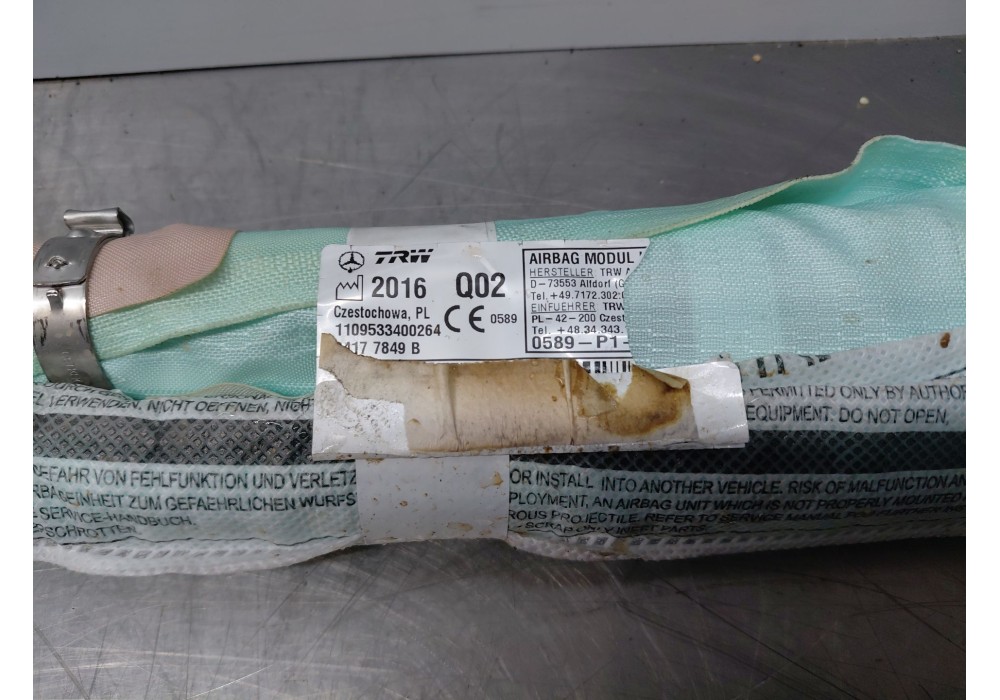 Recambio de airbag cortina delantero izquierdo para mercedes-benz clase e (w213) elegance referencia OEM IAM   