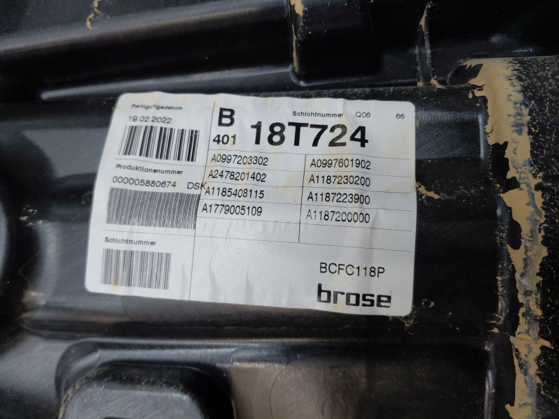 Recambio de elevalunas delantero izquierdo para mercedes-benz clase cla (w118) sedan referencia OEM IAM   