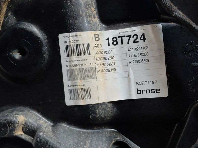 Recambio de elevalunas trasero derecho para mercedes-benz clase cla (w118) sedan referencia OEM IAM   
