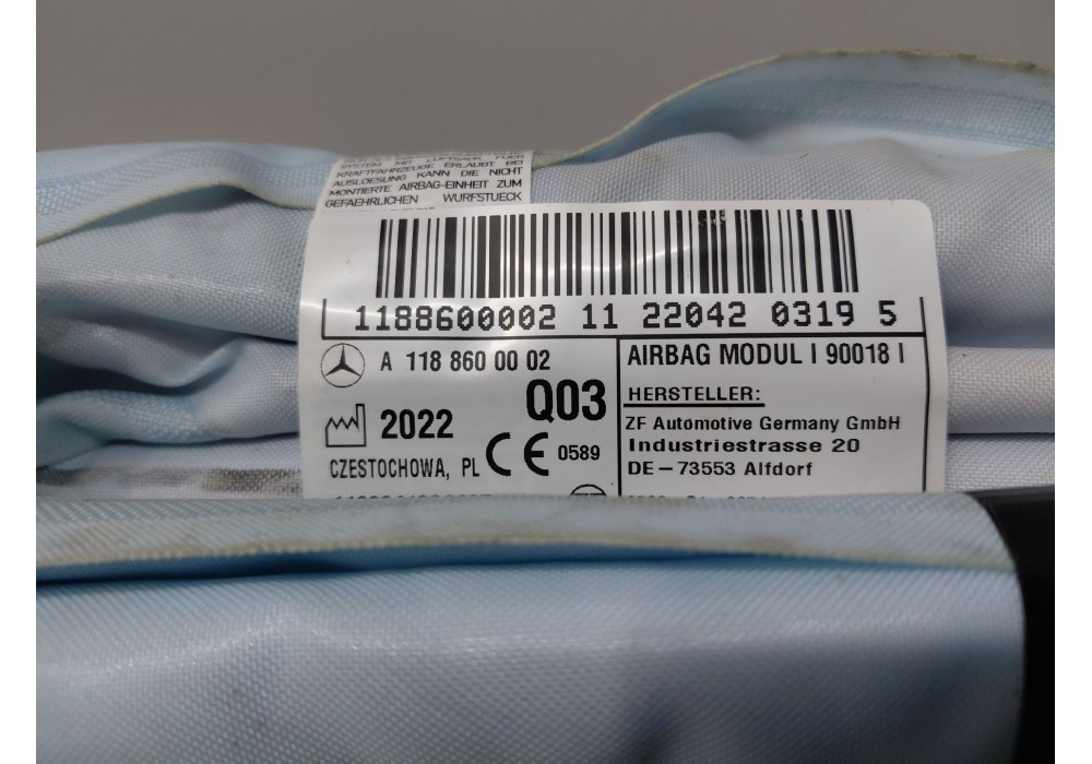 Recambio de airbag cortina delantero izquierdo para mercedes-benz clase cla (w118) sedan referencia OEM IAM   