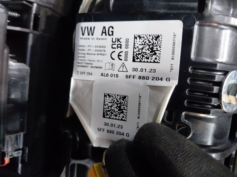 Recambio de kit airbag para cupra formentor suv referencia OEM IAM   