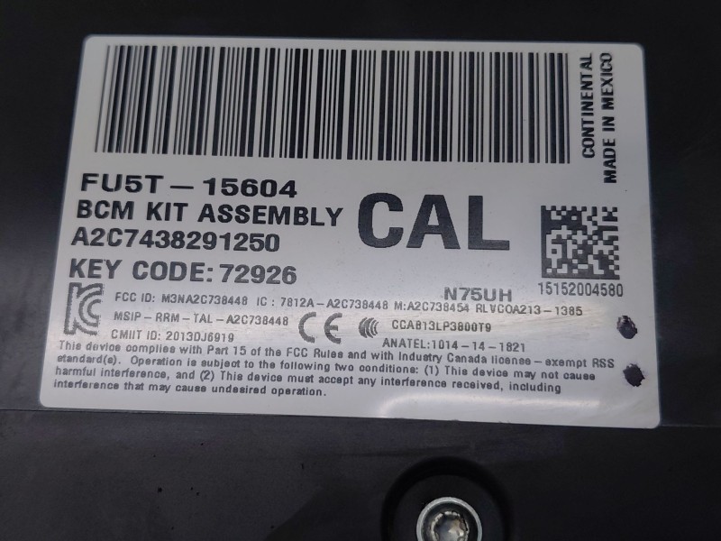 Recambio de modulo confort para ford mondeo turn. titanium referencia OEM IAM   