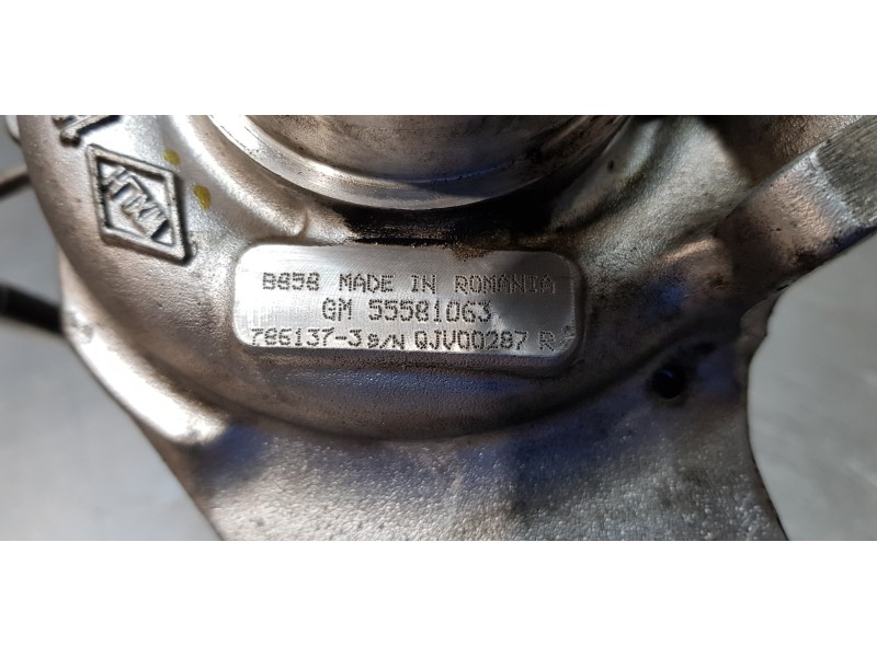 Recambio de turbocompresor para opel zafira tourer excellence referencia OEM IAM 55581063  