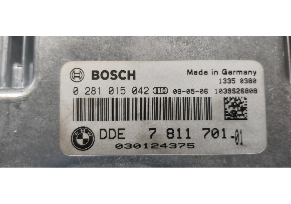 Recambio de centralita motor uce para bmw serie 1 berlina (e81/e87) 118d referencia OEM IAM 7811701 0281015042 