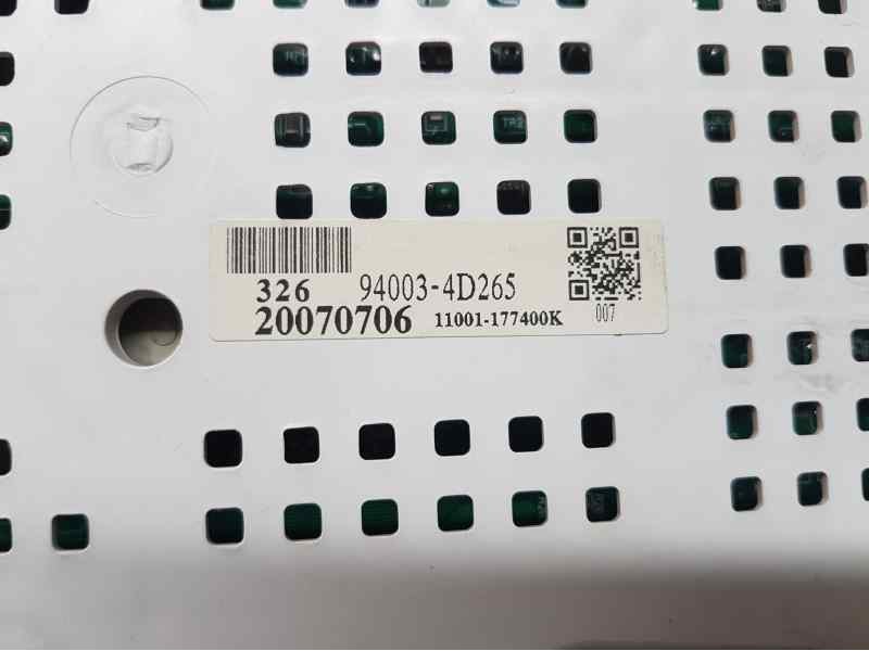 Recambio de cuadro instrumentos para kia carnival 2.9 crdi vgt emotion referencia OEM IAM 940034D265  