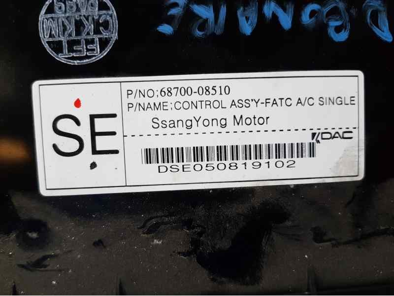 Recambio de mando climatizador para ssangyong rexton rx 270 plus / 270 xdi plus referencia OEM IAM 6870008510  