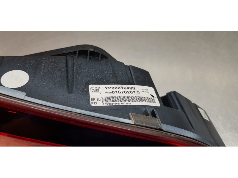 Recambio de piloto trasero derecho interior para opel grandland x excellence referencia OEM IAM 3647484 81670201  Recambio de piloto trasero derecho interior para opel grandland x excellence referencia OEM IAM 3647484 81670201