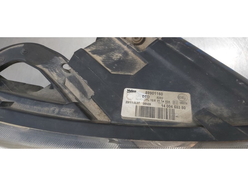 Recambio de faro derecho para peugeot expert kasten furg. acristaldo referencia OEM IAM 1400455380 89901160 