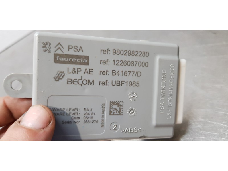 Recambio de modulo electronico para citroen c4 grand picasso feel referencia OEM IAM 9802982280   Recambio de modulo electronico para citroen c4 grand picasso feel referencia OEM IAM 9802982280
