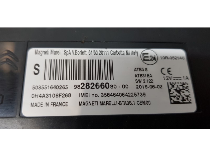 Recambio de modulo electronico para citroen c4 grand picasso feel referencia OEM IAM 9828266080   Recambio de modulo electronico para citroen c4 grand picasso feel referencia OEM IAM 9828266080