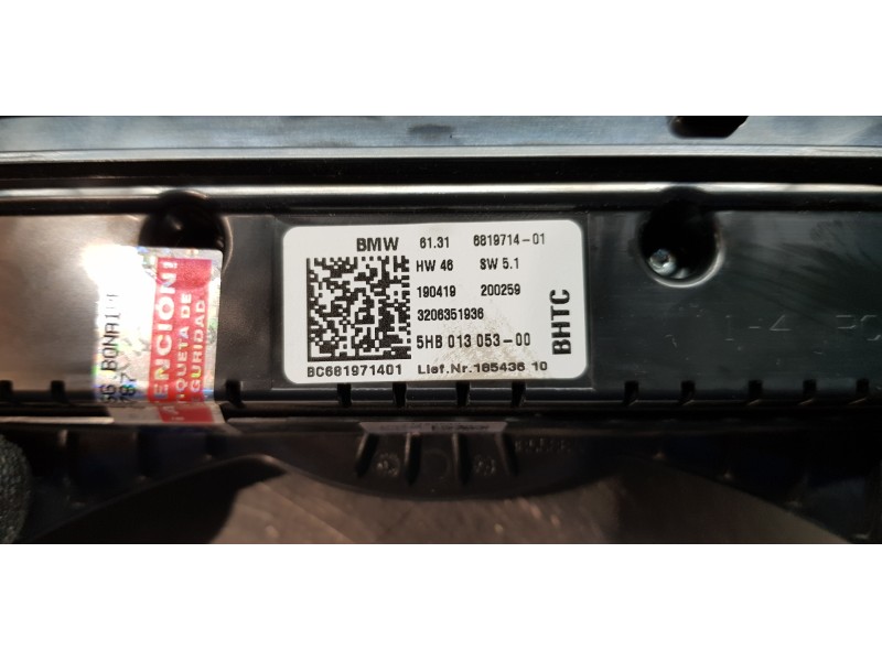 Recambio de mando climatizador para mini mini 5-trg. (f55) one referencia OEM IAM 61316819714  