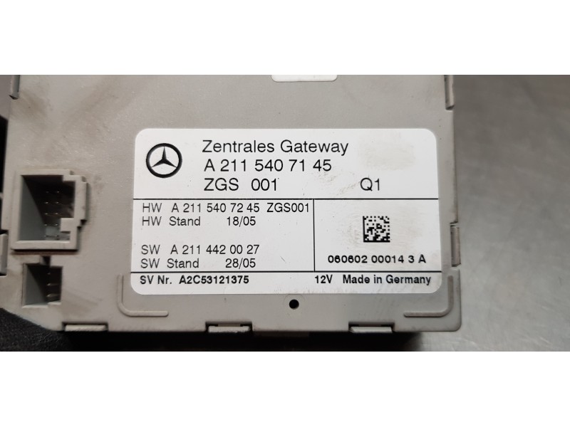 Recambio de modulo electronico para mercedes clase cls (w219) 350 cgi (219.357) referencia OEM IAM A2115407145  