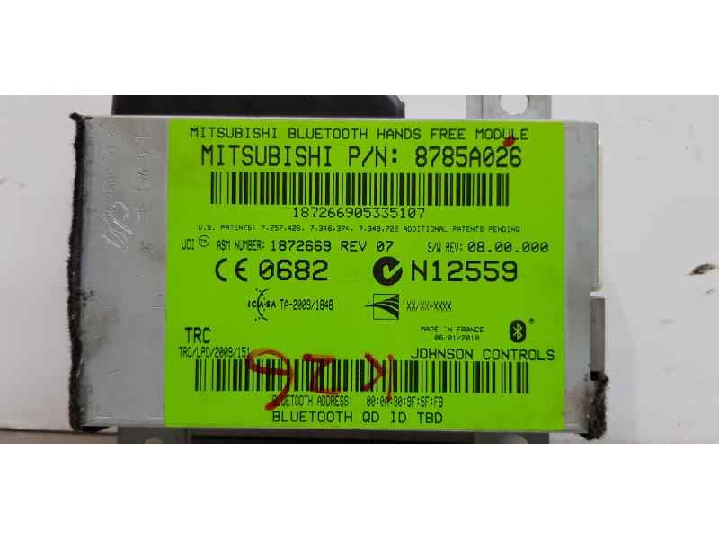 Recambio de modulo electronico para mitsubishi asx (ga0w) challenge 2wd referencia OEM IAM 8785A026   Recambio de modulo electronico para mitsubishi asx (ga0w) challenge 2wd referencia OEM IAM 8785A026