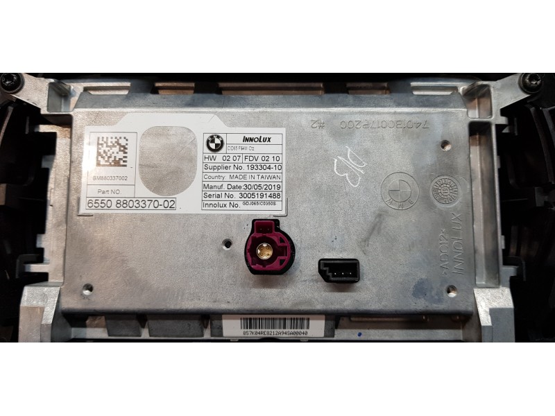 Recambio de pantalla multifuncion para mini mini 5-trg. (f55) one referencia OEM IAM 65508803370  