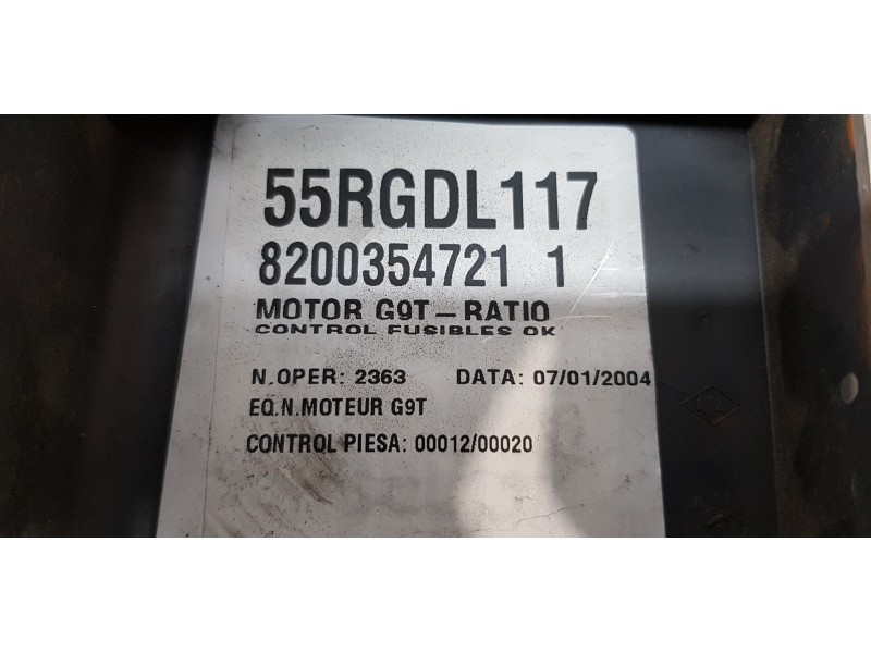 Recambio de caja reles / fusibles para renault espace iv (jk0) expression referencia OEM IAM 8200354721   Recambio de caja reles / fusibles para renault espace iv (jk0) expression referencia OEM IAM 8200354721