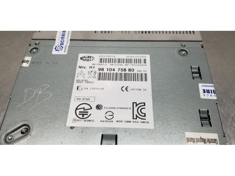 Recambio de sistema navegacion gps para peugeot 308 thp referencia OEM IAM 9810475880   Recambio de sistema navegacion gps para peugeot 308 thp referencia OEM IAM 9810475880