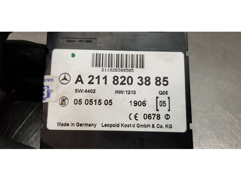 Recambio de modulo electronico para mercedes clase cls (w219) 350 cgi (219.357) referencia OEM IAM A2118203885  