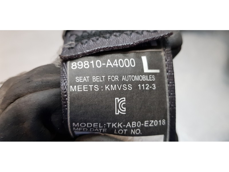 Recambio de cinturon seguridad trasero izquierdo para kia carens ( ) concept referencia OEM IAM 89810A4000  