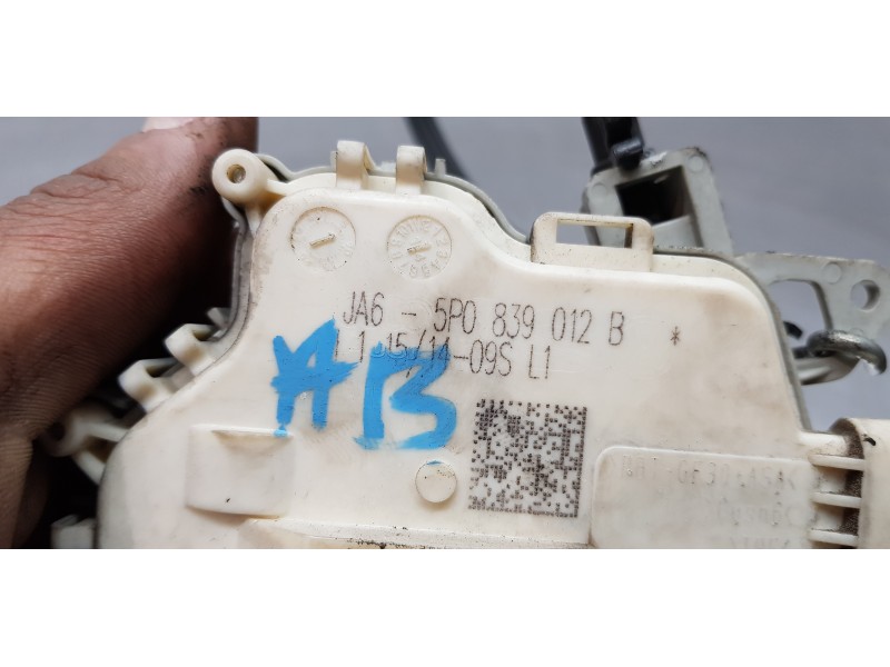 Recambio de cerradura puerta trasera derecha para seat altea xl (5p5) reference ecomotive referencia OEM IAM 5P0839012B   Recambio de cerradura puerta trasera derecha para seat altea xl (5p5) reference ecomotive referencia OEM IAM 5P0839012B