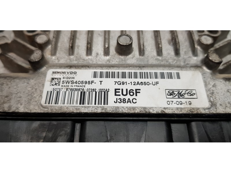 Recambio de centralita motor uce para ford mondeo ber. (ca2) trend referencia OEM IAM 7G9112A650YF   Recambio de centralita motor uce para ford mondeo ber. (ca2) trend referencia OEM IAM 7G9112A650YF