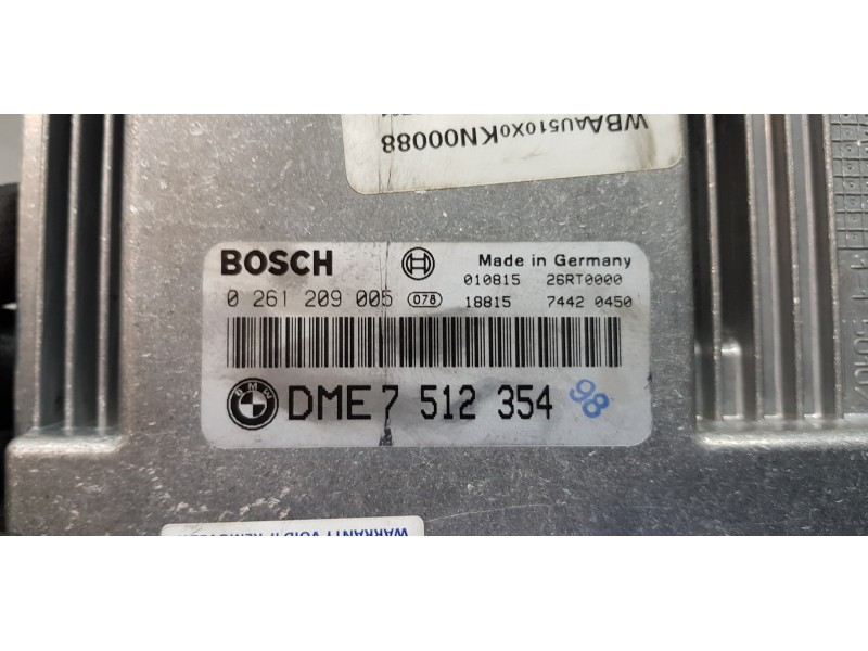 Recambio de centralita motor uce para bmw serie 3 compact (e46) 318ti referencia OEM IAM 7512354 0261209005 