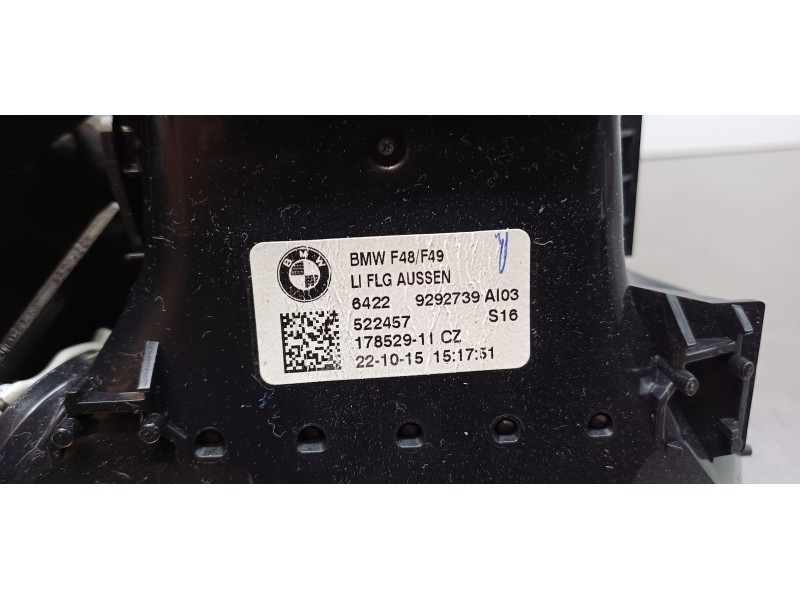 Recambio de rejilla aireadora para bmw serie x1 (f48) sdrive18d referencia OEM IAM 64229292739  