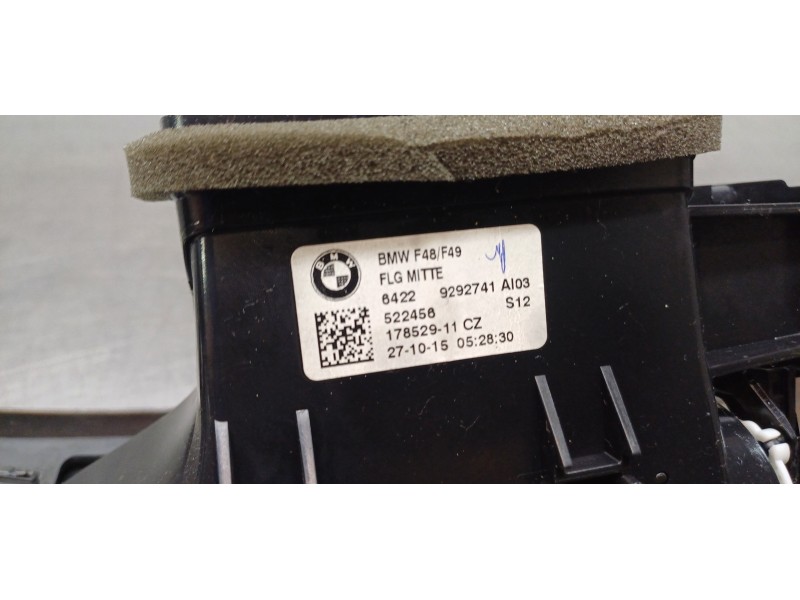 Recambio de rejilla aireadora para bmw serie x1 (f48) sdrive18d referencia OEM IAM 64229292741  