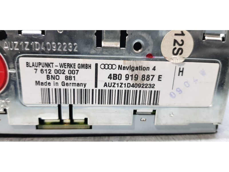 Recambio de sistema navegacion gps para audi a4 berlina (8e) 2.4 referencia OEM IAM 4B0919887E   Recambio de sistema navegacion gps para audi a4 berlina (8e) 2.4 referencia OEM IAM 4B0919887E