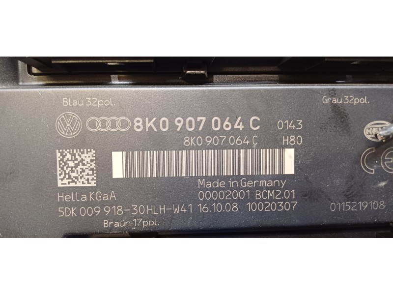 Recambio de modulo confort para audi a4 ber. (b8) básico referencia OEM IAM 8K0907064C   Recambio de modulo confort para audi a4 ber. (b8) básico referencia OEM IAM 8K0907064C