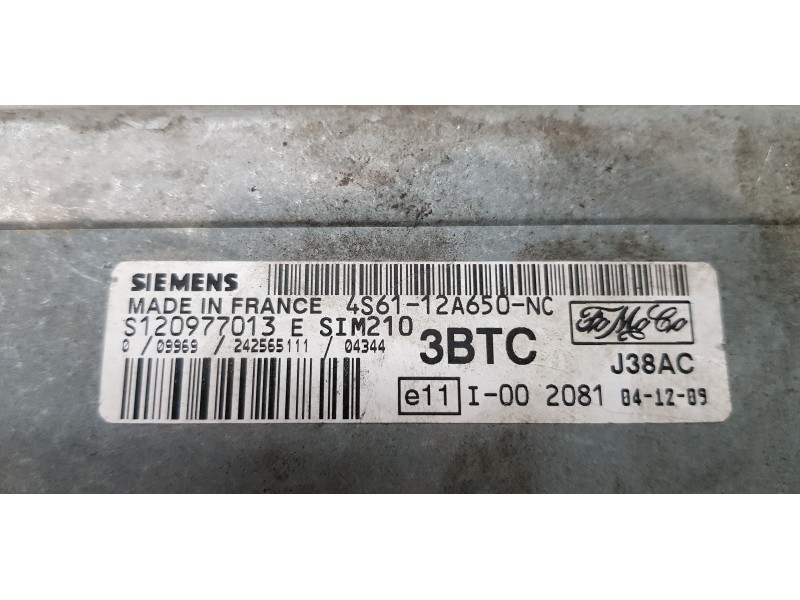 Recambio de centralita motor uce para ford fiesta (cbk) trend referencia OEM IAM 4S6112A650NC   Recambio de centralita motor uce para ford fiesta (cbk) trend referencia OEM IAM 4S6112A650NC