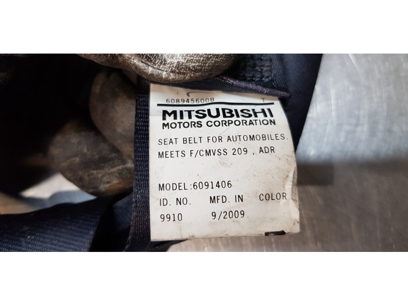 Recambio de cinturon seguridad delantero derecho para mitsubishi outlander (cw0) challenge 4wd referencia OEM IAM 608945600B   Recambio de cinturon seguridad delantero derecho para mitsubishi outlander (cw0) challenge 4wd referencia OEM IAM 608945600B