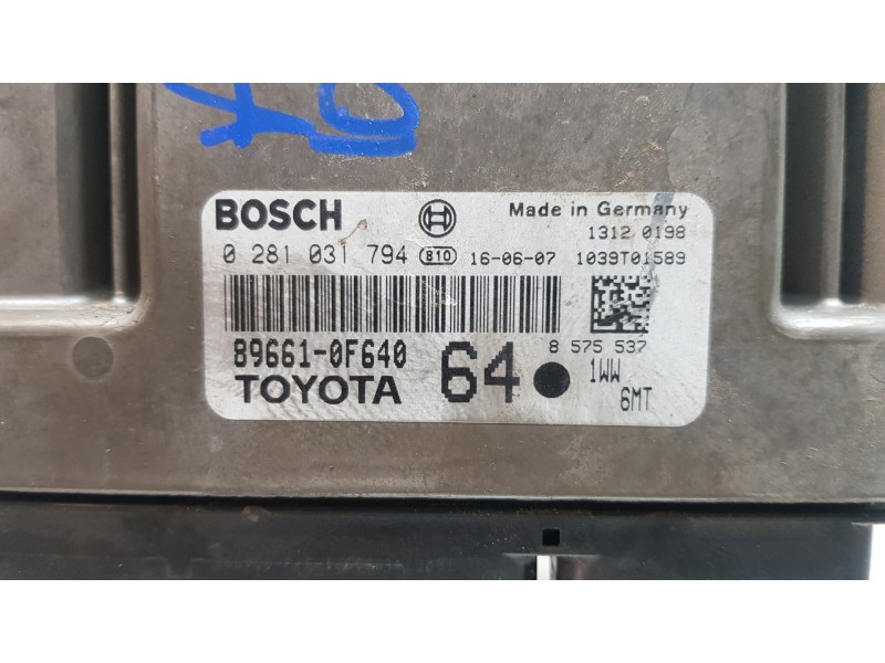 Recambio de centralita motor uce para toyota verso advance referencia OEM IAM 896610F640   Recambio de centralita motor uce para toyota verso advance referencia OEM IAM 896610F640