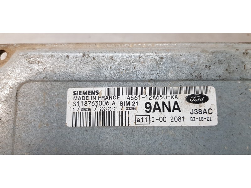 Recambio de centralita motor uce para ford fiesta (cbk) ambiente referencia OEM IAM 4S6112A650KA  