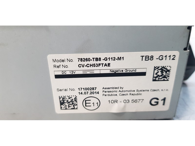 Recambio de pantalla multifuncion para honda civic tourer (fk) comfort referencia OEM IAM 78260TB8G112M1   Recambio de pantalla multifuncion para honda civic tourer (fk) comfort referencia OEM IAM 78260TB8G112M1