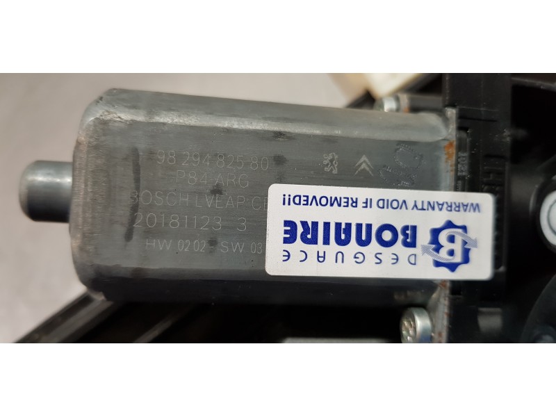 Recambio de elevalunas trasero izquierdo para peugeot 3008 active referencia OEM IAM 9830389080 9829482580  Recambio de elevalunas trasero izquierdo para peugeot 3008 active referencia OEM IAM 9830389080 9829482580