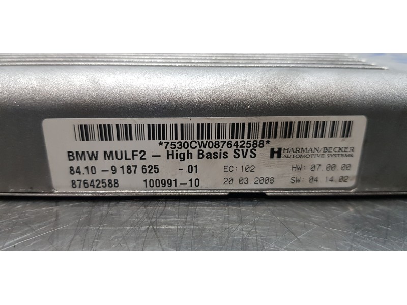 Recambio de modulo electronico para bmw serie 3 cabrio (e93) 325d referencia OEM IAM 84109187625   Recambio de modulo electronico para bmw serie 3 cabrio (e93) 325d referencia OEM IAM 84109187625