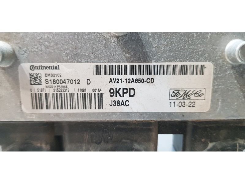 Recambio de centralita motor uce para ford fiesta (cb1) trend referencia OEM IAM AV2112A650CD   Recambio de centralita motor uce para ford fiesta (cb1) trend referencia OEM IAM AV2112A650CD