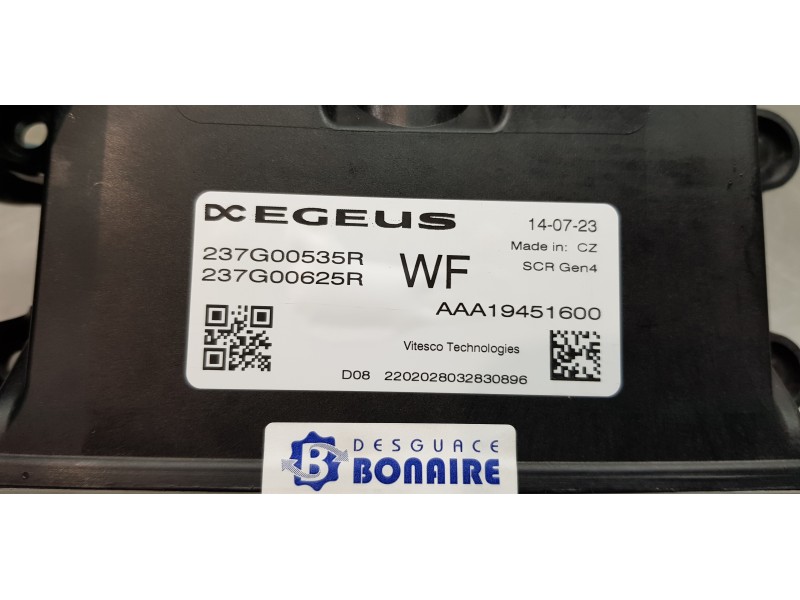 Recambio de modulo control inyeccion para renault trafic furgón l2 referencia OEM IAM 237G00625R 237G00535R 