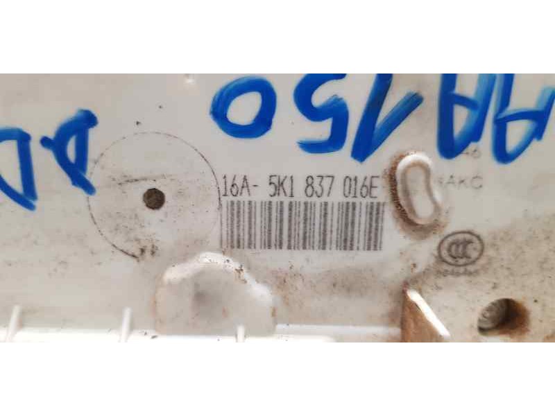 Recambio de cerradura puerta delantera derecha para volkswagen golf vii lim. edition bluemotion referencia OEM IAM 5K1837016E   Recambio de cerradura puerta delantera derecha para volkswagen golf vii lim. edition bluemotion referencia OEM IAM 5K1837016E