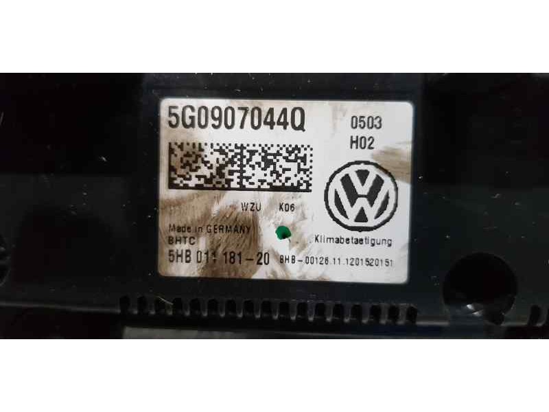 Recambio de mando calefaccion / aire acondicionado para volkswagen golf vii lim. edition bluemotion referencia OEM IAM 5G0907044 Recambio de mando calefaccion / aire acondicionado para volkswagen golf vii lim. edition bluemotion referencia OEM IAM 5G0907044