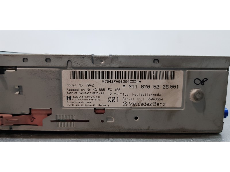 Recambio de sistema navegacion gps para mercedes clase cls (w219) 350 cgi (219.357) referencia OEM IAM A2118705226  