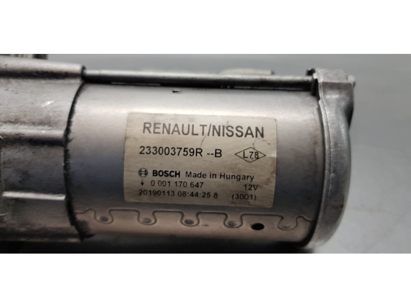 Recambio de motor arranque para dacia lodgy comfort referencia OEM IAM 233003759R  