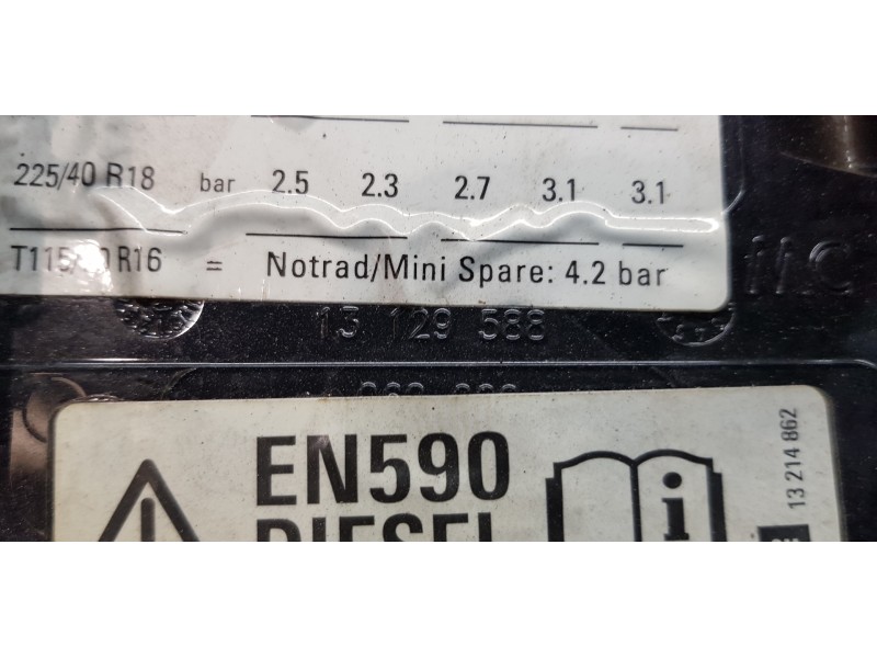 Recambio de tapa exterior combustible para opel zafira b cosmo referencia OEM IAM 93185623   Recambio de tapa exterior combustible para opel zafira b cosmo referencia OEM IAM 93185623