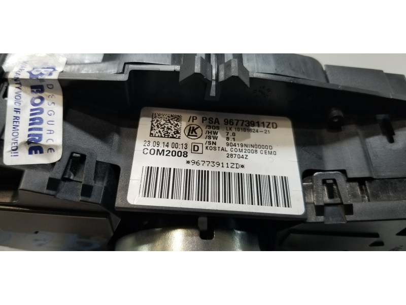 Recambio de mando multifuncion para peugeot 5008 active referencia OEM IAM 96773911ZD  
