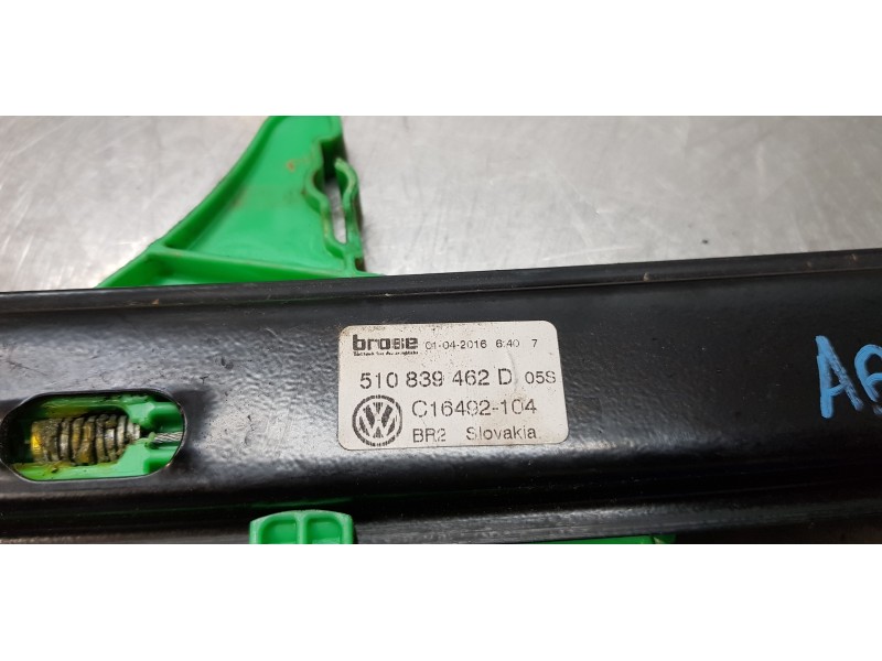 Recambio de elevalunas trasero derecho para volkswagen golf vii sportsvan edition bluemotion tech referencia OEM IAM 510839462D 