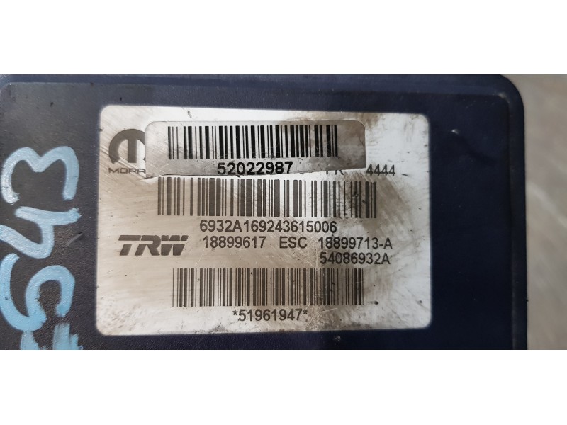 Recambio de abs para fiat 500 x (334) pop star referencia OEM IAM 71777296  