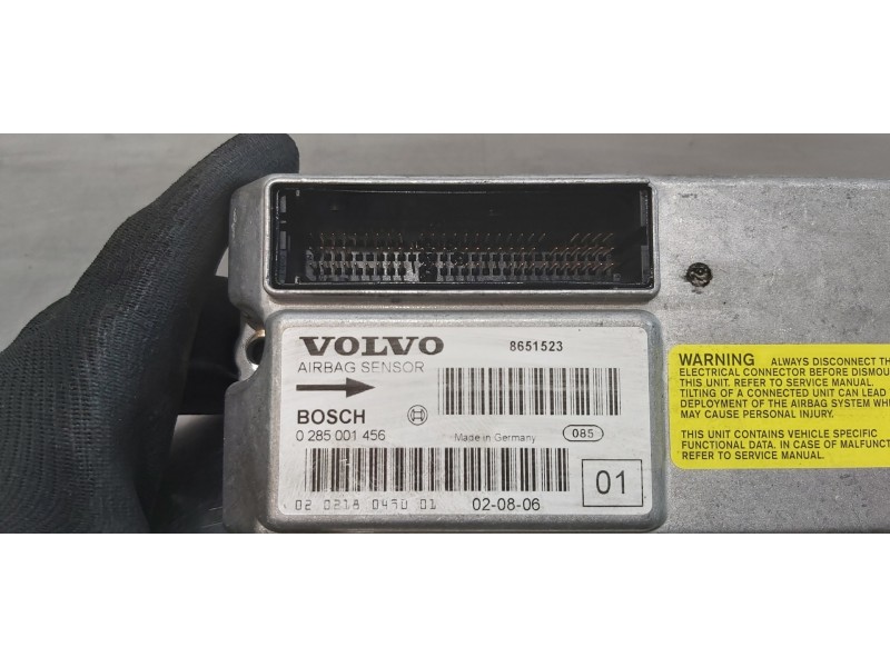 Recambio de centralita airbag para volvo s60 berlina 2.4 (125kw) referencia OEM IAM 8651523   Recambio de centralita airbag para volvo s60 berlina 2.4 (125kw) referencia OEM IAM 8651523