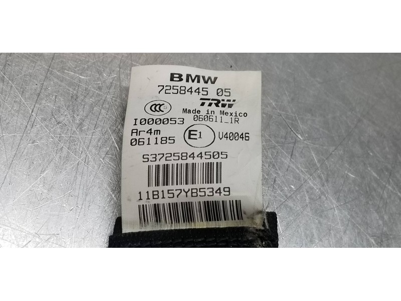 Recambio de cinturon seguridad trasero izquierdo para bmw x3 (f25) xdrive 20d referencia OEM IAM 72117258445 7258445 