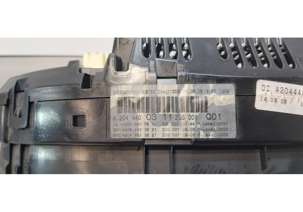 Recambio de cuadro instrumentos para mercedes clase c (w204) berlina c 220 cdi (204.008) referencia OEM IAM A2049004500  